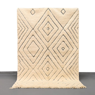 Authentic Beni Ourain Rug 5.2 x 7.3 feet / 160 x 225 cm - Ettilux Home